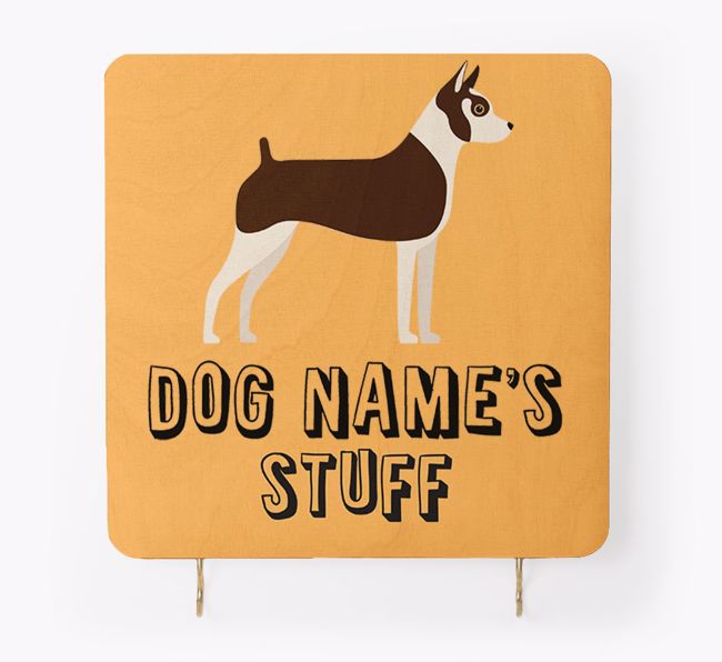 'Dog's Stuff' - Personalised {breedFullName} Lead & Collar Hanger